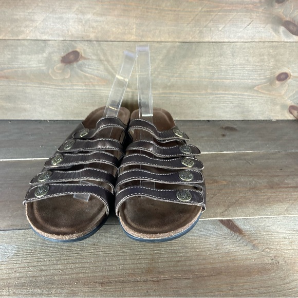 dansko womens size 42 shoes brown leather strappy comfort sandals - Picture 6 of 8